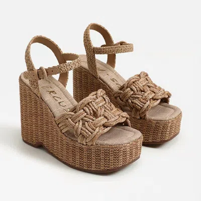 Circus By Sam Edelman Women's Jackie Platform Wedge Sandals In Caramel/sand In Multi