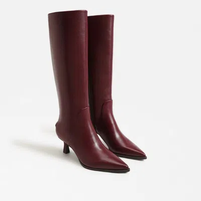 Circus By Sam Edelman Women's Yulia Knee High Boots In Chianti Leather In Burgundy