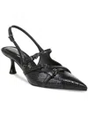 Circus By Sam Edelman Womens Faux Leather Pointed Toe Slingback Heels In Multi