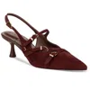 Shop Circus By Sam Edelman Womens Faux Leather Pointed Toe Slingback Heels In Pink