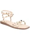 CIRCUS BY SAM EDELMAN WOMENS LEATHER EMBELLISHED SLINGBACK SANDALS