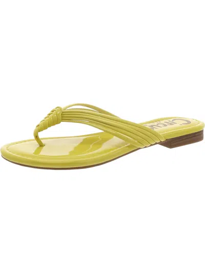 Circus By Sam Edelman Womens Patent Thong Slide Sandals In Multi