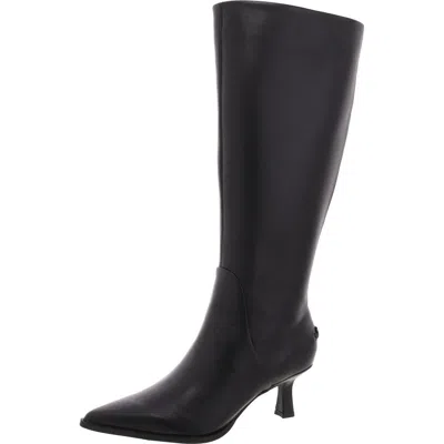 Circus By Sam Edelman Yulia Womens Suede Wide Calf Knee-high Boots In Black