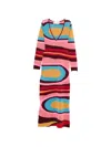 Circus Hotel Abstract-pattern Maxi Dress In Multi