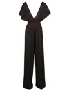 Circus Hotel Wide Leg Jumpsuite In Brown