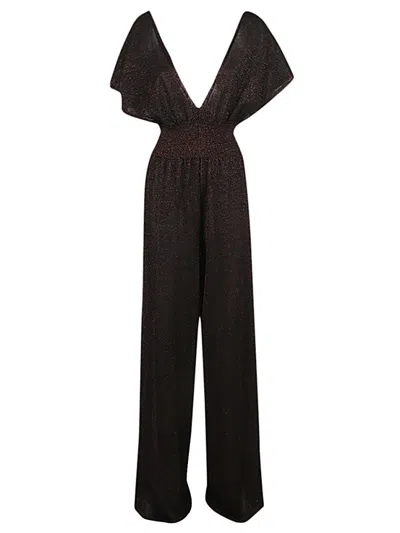 CIRCUS HOTEL BROWN WIDE LEG JUMPSUITE