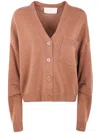 Circus Hotel Patch-pocket Cardigan In Brown