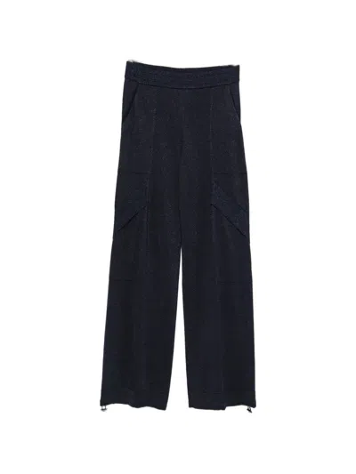 Circus Hotel Cargo Pocket Trousers In Blue
