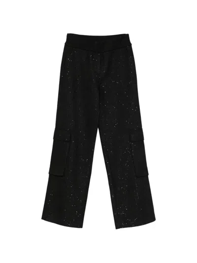 Circus Hotel Cargo Trousers In Black