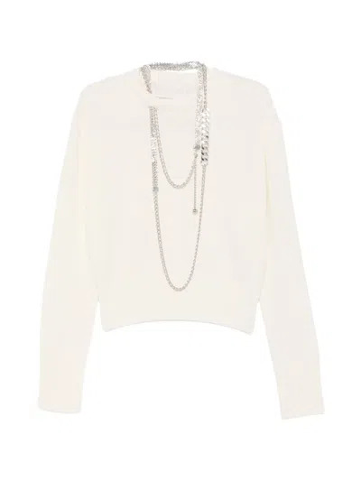Circus Hotel Chain-embellished Sweater In White