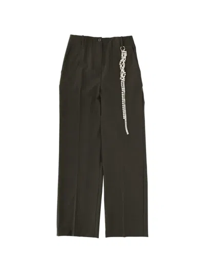 Circus Hotel Embellishment Trousers In Green