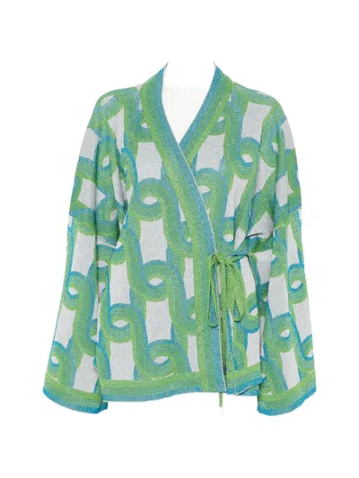 Circus Hotel Geometric-pattern Jacket In Green