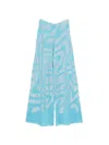 Circus Hotel Geometric-pattern Trousers In Blue