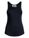 Circus Hotel Lurex-detail Tank Top In Black