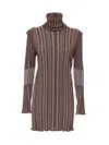 Circus Hotel Long Sleeved Dress In Brown