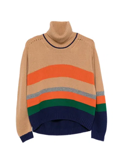 Circus Hotel Roll-neck Sweater In Multi