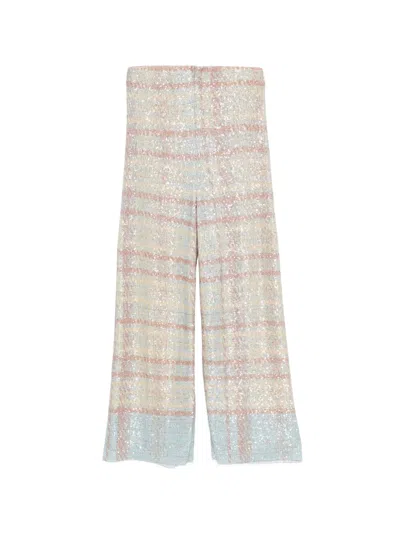 Circus Hotel Sequin-embellishment Trousers In Multi