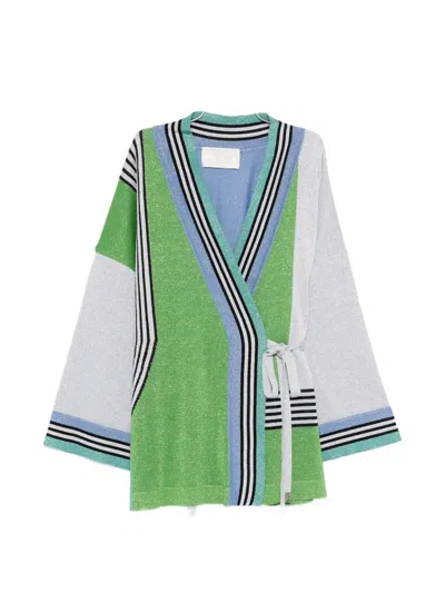 Circus Hotel Striped-detail Jacket In Multi