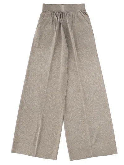 Circus Hotel Palazzo Trousers In Gray