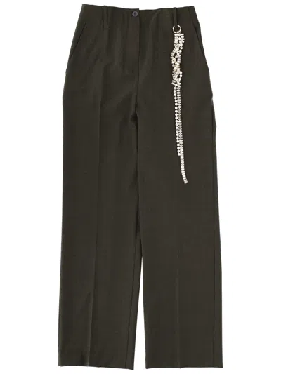 Circus Hotel Tailored Pants In Green