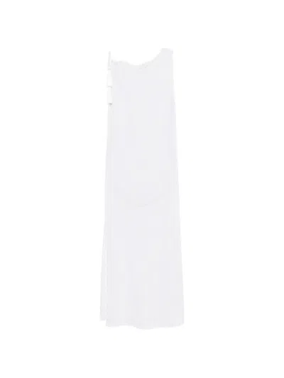 Circus Hotel Tassel Shift Dress In White