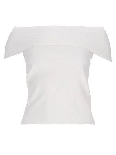 Circus Hotel Top In Viscosa In White
