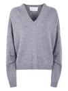 Circus Hotel V-neck Wool Sweater In Blue