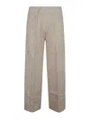 Circus Hotel Viscose Wide Leg Trousers In Multi