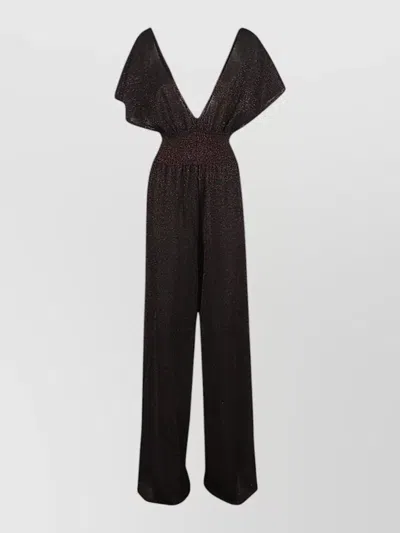 Circus Hotel Wide-leg Jumpsuit In Black
