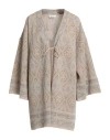 Circus Hotel Woman Cardigan Beige Size 6 Polyester, Polyamide In Beige