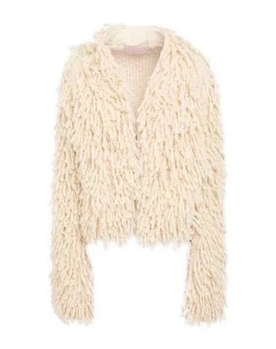 Circus Hotel Woman Cardigan Ivory Size 6 Acetate, Polyester, Wool, Viscose, Alpaca Wool In White