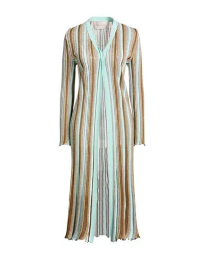 Circus Hotel Woman Cardigan Turquoise Size 6 Viscose, Polyester In Multi