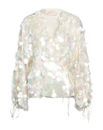 Circus Hotel Woman Jacket Ivory Size M Polyester In White