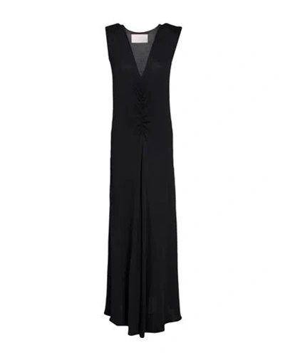 Circus Hotel Woman Maxi Dress Black Size 4 Viscose, Polyamide