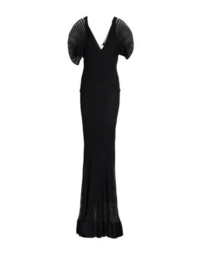 Circus Hotel Woman Maxi Dress Black Size 6 Viscose, Polyamide