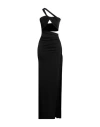 Circus Hotel Woman Maxi Dress Black Size 8 Viscose, Elastane In Black