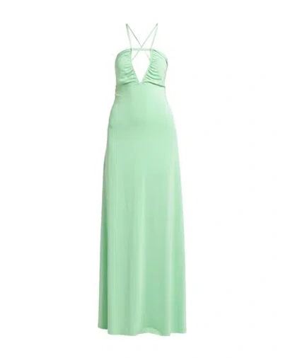 Circus Hotel Woman Maxi Dress Light Green Size 6 Viscose, Polyester, Elastane