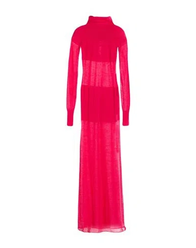Circus Hotel Woman Maxi Dress Magenta Size 6 Wool, Acrylic, Polyamide In Red
