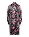 Circus Hotel Woman Midi Dress Black Size 4 Polyester, Elastane In Black