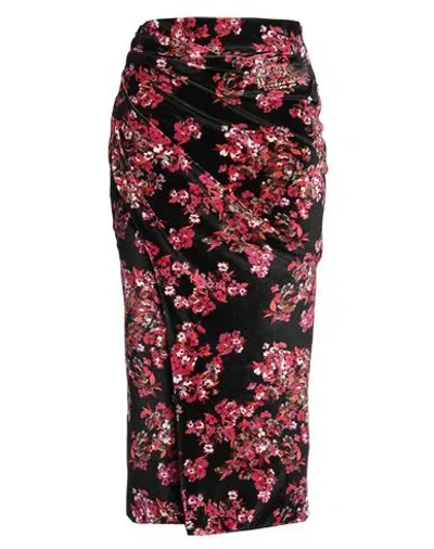 Circus Hotel Woman Midi Skirt Black Size 6 Polyester, Elastane