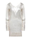 Circus Hotel Woman Mini Dress Beige Size 8 Viscose In Beige