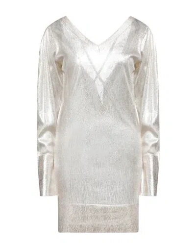 Circus Hotel Woman Mini Dress Beige Size 8 Viscose