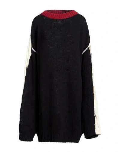 Circus Hotel Woman Mini Dress Black Size 6 Wool, Polyamide