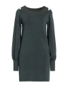 Circus Hotel Woman Mini Dress Deep Teal Size 6 Viscose, Polyamide In Green