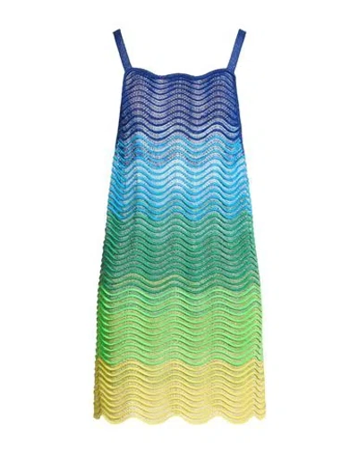 Circus Hotel Woman Mini Dress Green Size 8 Polyester In Multi