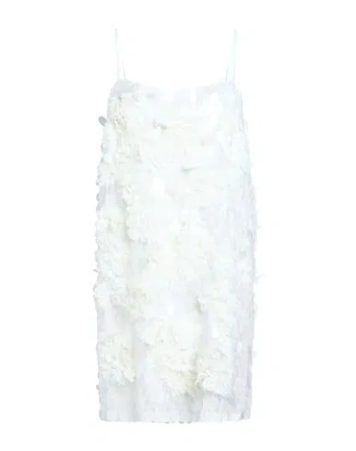 Circus Hotel Woman Mini Dress Ivory Size 6 Viscose In White