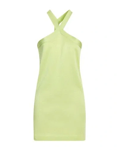 Circus Hotel Woman Mini Dress Light Green Size 8 Viscose, Polyester, Polyamide