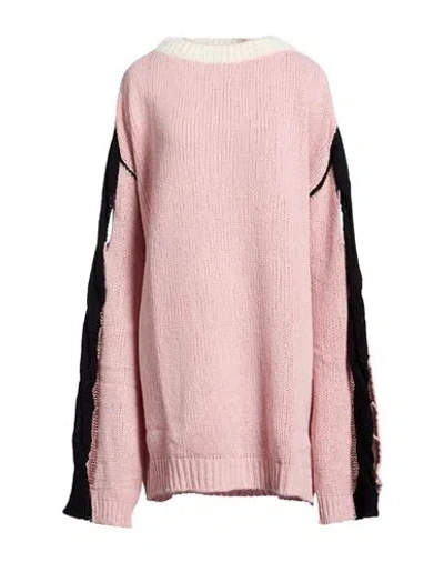 Circus Hotel Woman Mini Dress Light Pink Size 6 Wool, Polyamide