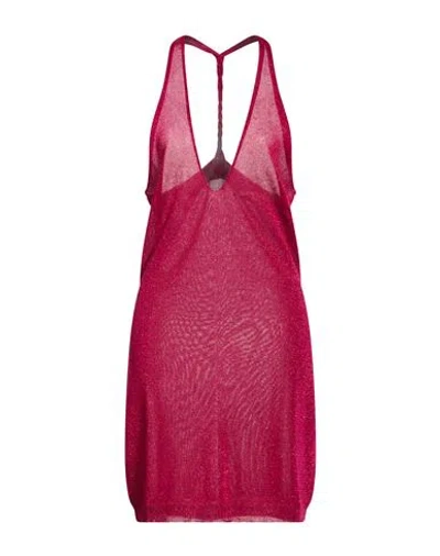 Circus Hotel Woman Mini Dress Magenta Size 6 Viscose, Polyester