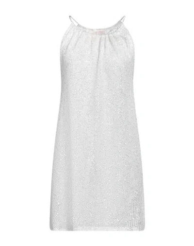 Circus Hotel Woman Mini Dress Off White Size 6 Viscose, Polyester, Polyamide